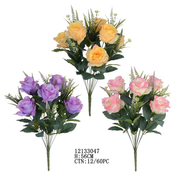 Sztuczny bukiet róż 12133047