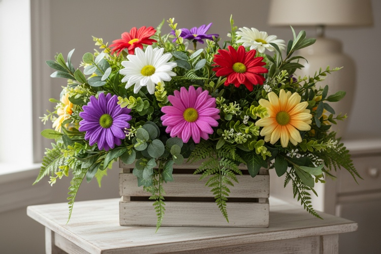 квіти в корзинці